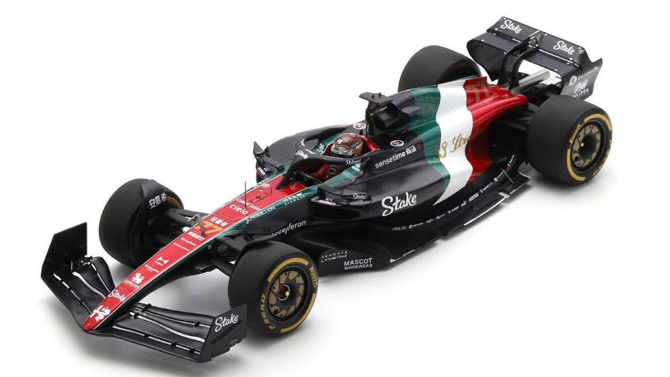 MODELLINO IN SCALA Spark Model COMPATIBILE CON ALFA ROMEO C43 N.77 ITALIAN GP 2023 V.BOTTAS 1:18 MODEL SCALE 18S970 241217