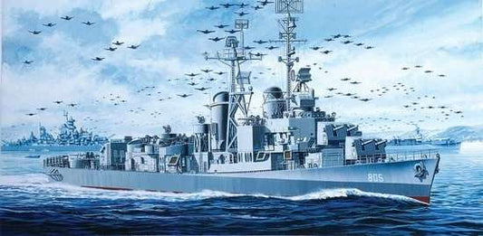 MODELLINO IN SCALA Dragon COMPATIBILE CON U.S.S. NAVE CHEVALIER DD-805 GEARING CLASS DESTROYER 1945 KIT 1:350 MODEL SCALE D1046 241217