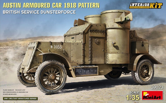 MODELLINO IN SCALA Miniart COMPATIBILE CON AUSTIN ARMOURED CAR 1918 PATTERN BRITISH SERVICE DUNSTERFORCE KIT 1:35 MODEL SCALE MIN39023 241217