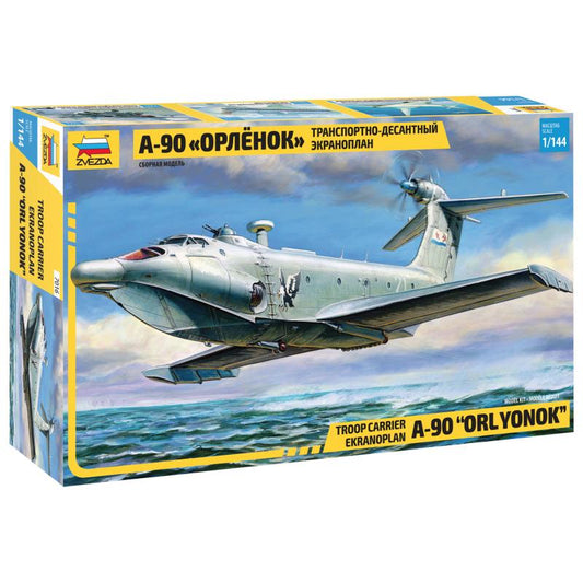 MODELLINO IN SCALA Zvezda COMPATIBILE CON A-90 ORLYNOK EKRANOPLAN KIT 1:144 MODEL SCALE Z7016 241217