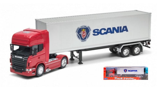 MODELLINO IN SCALA Welly COMPATIBILE CON SCANIA R 730 RED 1:32 MODEL SCALE WE32671R 241217