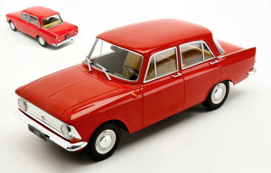 MODELLINO IN SCALA Whitebox COMPATIBILE CON MOSKWITSCH 408 1966 DARK RED 1:24 MODEL SCALE WB124225 241217