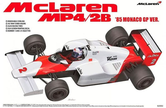 MODELLINO IN SCALA Beemax COMPATIBILE CON MC LAREN MP4-2B MONACO GP 1985 KIT 1:20 MODEL SCALE BMX20001 241217