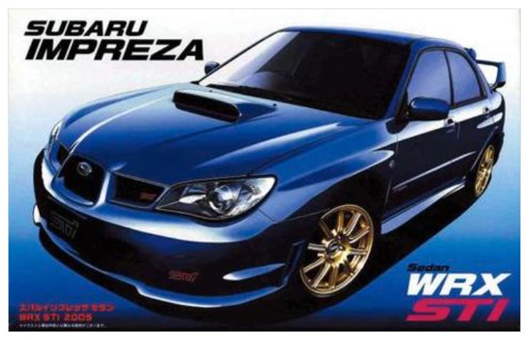 MODELLINO IN SCALA Fujimi COMPATIBILE CON SUBARU NEW IMPREZA SEDAN WRX STi KIT 1:24 MODEL SCALE FJ036694 241217