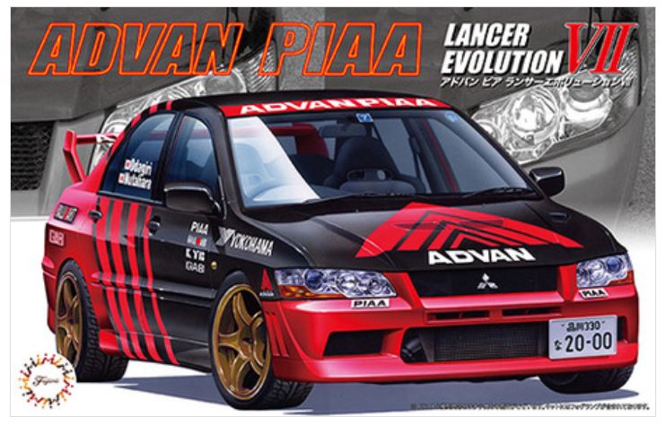 MODELLINO IN SCALA Fujimi COMPATIBILE CON MITSUBISHI LANCER EVO VII KIT 1:24 MODEL SCALE FJ047621 241217