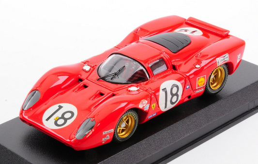 MODELLINO IN SCALA Best Model COMPATIBILE CON FERRARI 312 P COUPE' N.18 24 H LE MANS 1969 P.RODRIGUEZ-D.PIPER 1:43 MODEL SCALE BT9143-2 241220