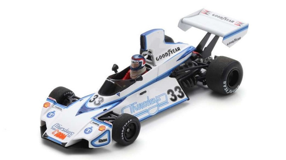 MODELLINO IN SCALA Spark Model COMPATIBILE CON BRABHAM BT44B N.33 RACE OF CHAMPION 1976 PATRICK NEVE 1:43 MODEL SCALE S7429 241217