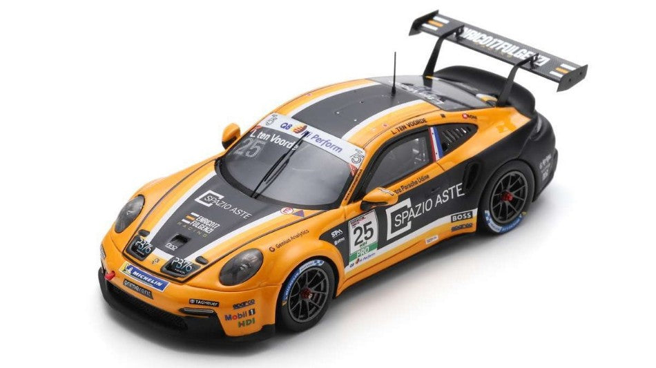 MODELLINO IN SCALA Spark Model COMPATIBILE CON PORSCHE 911 GT3 CUP N.25 CARRERA ITALIA CHAMPION 2023 L.T.VOORDE 1:43 MODEL SCALE SI025 241217