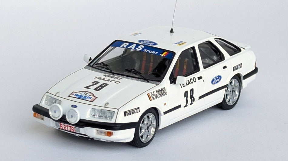 MODELLINO IN SCALA Trofeu COMPATIBILE CON FORD SIERRA XR 4x4 1st BOUCLES DE SPA 1986 PROBST/DE CANCK 1:43 MODEL SCALE TFRRBE55 241217