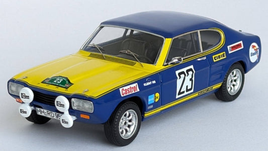 MODELLINO IN SCALA Trofeu COMPATIBILE CON FORD CAPRI 2600 BAVARIA RALLY 1971 ROHRL/MARECEK 1:43 MODEL SCALE TFDSN241 241217