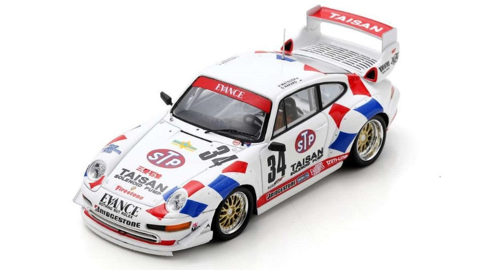 MODELLINO IN SCALA Spark Model COMPATIBILE CON STP TAISAN PORSCHE 993 GT2 N.34 Rd.6 WINNER GT1 JGTC 1995 MATSUDA-SUZUKI MODEL SCALE SJ153 241217