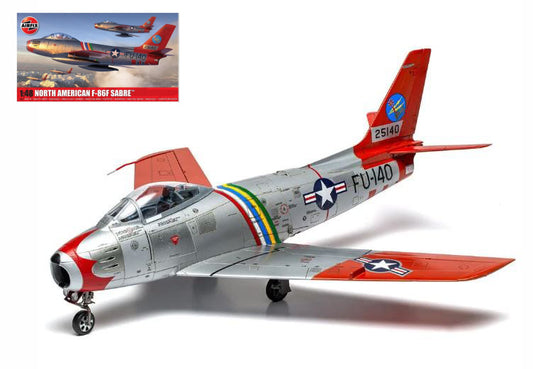 MODELLINO IN SCALA Airfix COMPATIBILE CON NORTH AMERICAN F-86F SABRE KIT 1:72 MODEL SCALE A08111 241217