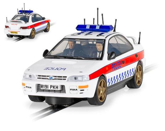 MODELLINO IN SCALA Scalextric COMPATIBILE CON SUBARU IMPREZA WRX POLICE EDITION SLOT 1:32 MODEL SCALE C4429 241217