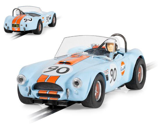 MODELLINO IN SCALA Scalextric COMPATIBILE CON SHELBY COBRA GULF SLOT 1:32 MODEL SCALE C4509 241217