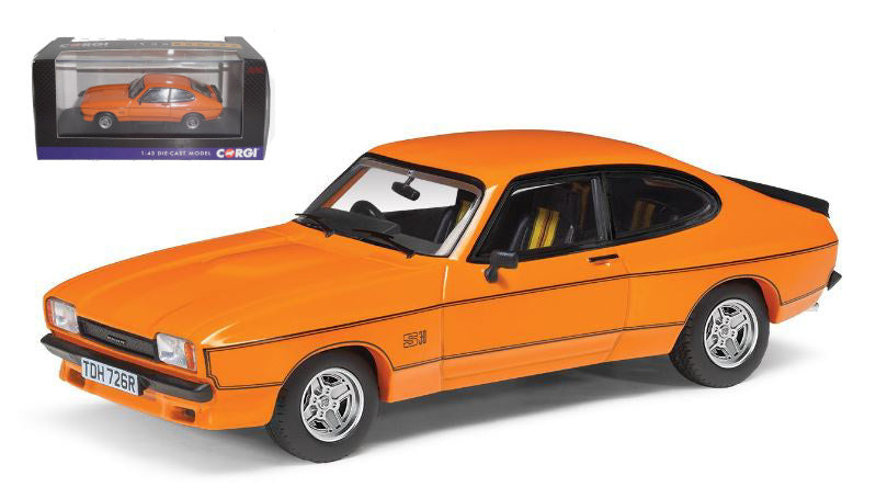 MODELLINO IN SCALA Vanguards COMPATIBILE CON FORD CAPRI Mk2 3.0S X-PACK SIGNAL ORANGE 1:43 MODEL SCALE VA15402 241217