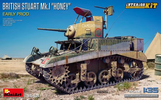 MODELLINO IN SCALA Miniart COMPATIBILE CON BRITISH STUART Mk.I "HONEY" EARLY PROD. INTERIOR KIT 1:35 MODEL SCALE MIN35421 241217