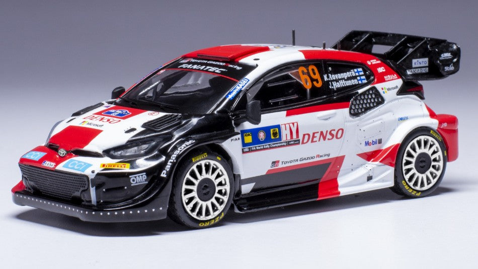 MODELLINO IN SCALA Ixo Model COMPATIBILE CON TOYOTA RALLY WRC N.69 CENTR.EUROP.RALLY 2023 ROVANPERA-HALTTUNEN 1:43 MODEL SCALE RAM908 241217