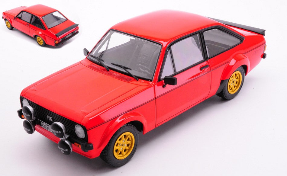 MODELLINO IN SCALA Whitebox COMPATIBILE CON FORD ESCORT MKII R 1977 RED 1:24 MODEL SCALE WB124223 241217