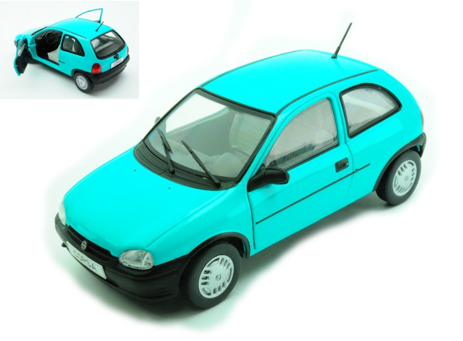 MODELLINO IN SCALA Whitebox COMPATIBILE CON OPEL CORSA B 1993 TURQUOISE 1:24 MODEL SCALE WB124226 241217