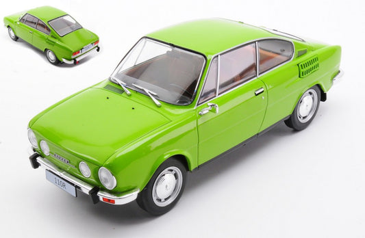 MODELLINO IN SCALA Whitebox COMPATIBILE CON SKODA 110R 1970 GREEN 1:24 MODEL SCALE WB124227 241217