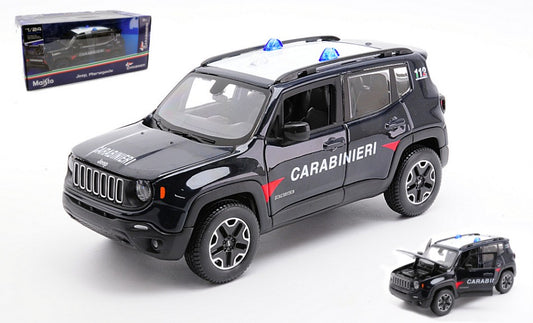 MODELLINO IN SCALA Maisto COMPATIBILE CON JEEP RENEGADE CARABINIERI 1:24 MODEL SCALE MI31520C 241217