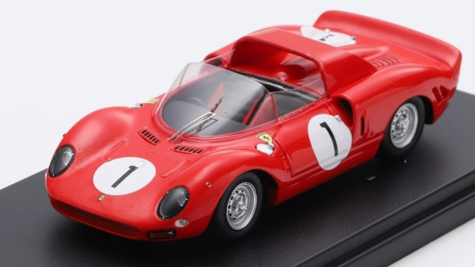 MODELLINO IN SCALA Looksmart COMPATIBILE CON FERRARI 330 P2 N.1 WINNER 1000KM NURBURGRING 1965 SURTEES-SCARFIOTTI1:43 MODEL SCALE LSRC116 241217