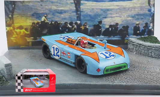 MODELLINO IN SCALA Best Model COMPATIBILE CON PORSCHE 908/03 TARGA FLORIO 1970 JOSEPH SIFFERT DIORAMA W/DRIVER 1:43 MODEL SCALE BT9865D 241217