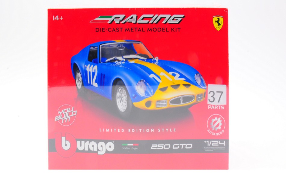 MODELLINO IN SCALA Burago COMPATIBILE CON FERRARI 250 GTO N.112 KIT 1:24 MODEL SCALE BU26581 241217