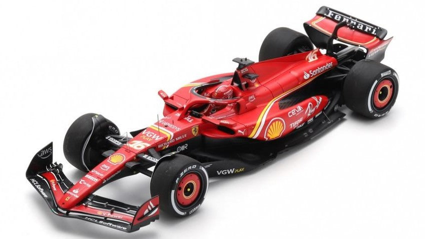 MODELLINO IN SCALA Looksmart COMPATIBILE CON FERRARI SF-24 N.16 3rd SAUDI ARABIA GP 2024 C.LECLERC 1:18 MODEL SCALE LS18F1057 241220