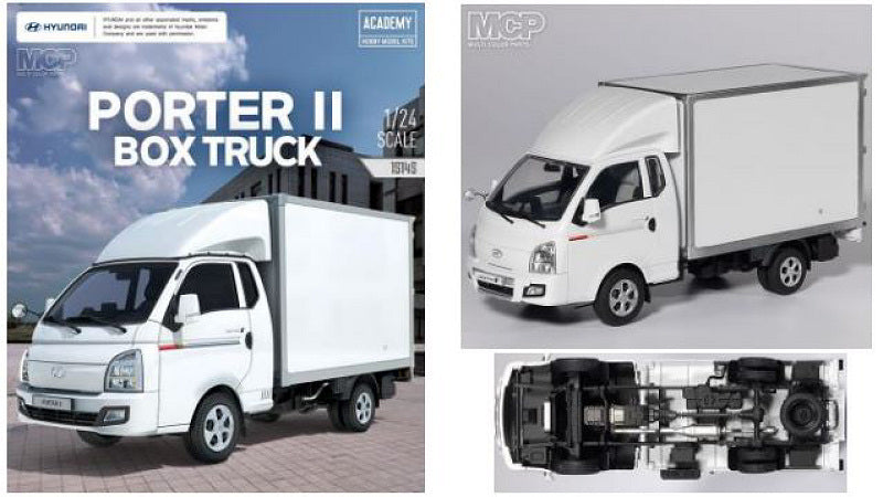 MODELLINO IN SCALA Academy COMPATIBILE CON PORTER II BOX TRUCK KIT 1:24 MODEL SCALE ACD15145 241217