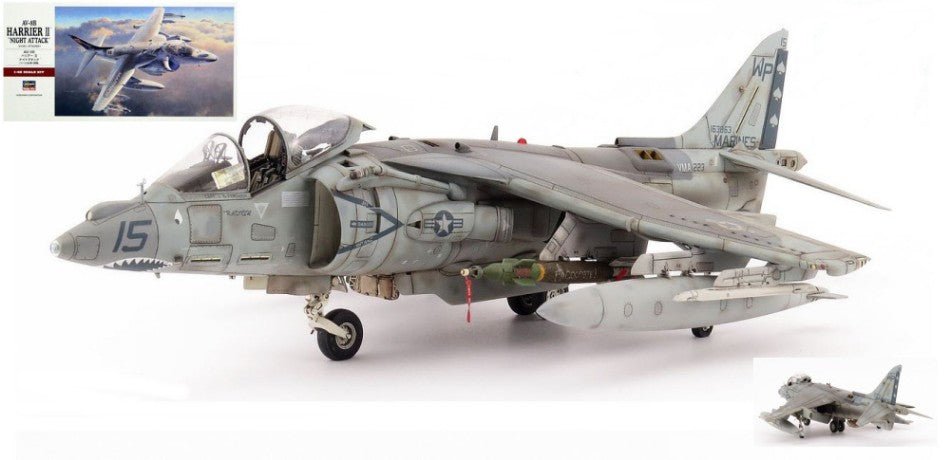 MODELLINO IN SCALA Hasegawa COMPATIBILE CON AV-8B HARRIER II NIGHT ATTACK KIT 1:48 MODEL SCALE HA07234 241217