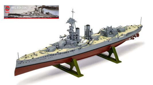 MODELLINO IN SCALA Airfix COMPATIBILE CON HMS IRON DUKE KIT 1:600 MODEL SCALE A04210V 241217