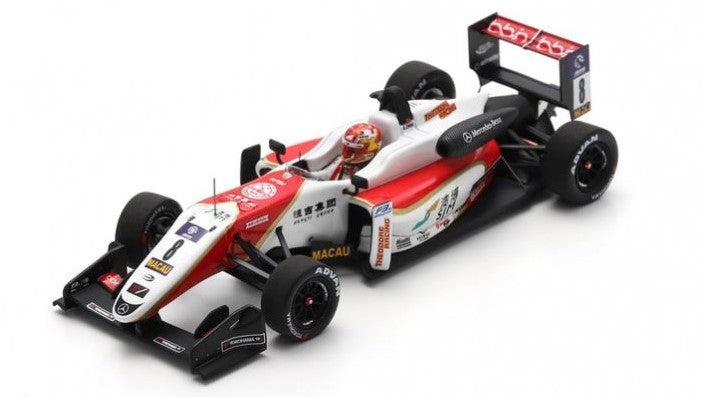 MODELLINO IN SCALA Spark Model COMPATIBILE CON DALLARA F312 N.8 8th RACE 1 MACAU F3 2017 ZHOU GUANYU 1:43 MODEL SCALE SA255 241217