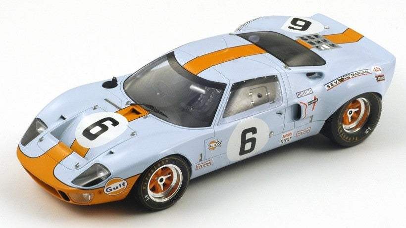 MODELLINO IN SCALA Spark Model COMPATIBILE CON FORDM GT 40 N.6 WINNER 24 H LE MANS 1969 J.ICKX-J.OLIVER 1:18 REPROD. MODEL SCALE 18LM69 241217