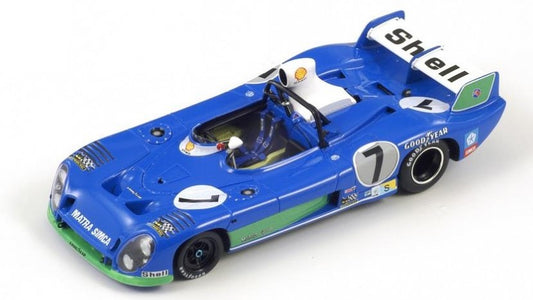 MODELLINO IN SCALA Spark Model COMPATIBILE CON MATRA SIMCA MS 670 N.7 WINNER 24 H LE MANS 1974 PESCAROLO-LARR.1:18 REP. MODEL SCALE 18LM74 241217