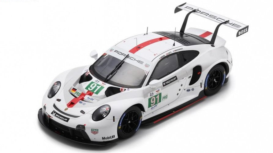 MODELLINO IN SCALA Spark Model COMPATIBILE CON PORSCHE 911 RSR N.91 WINNER LMGTE PRO 24 H LE MANS 2022 BRUNI-LIETZ-MAKO MODEL SCALE 18S818 241217