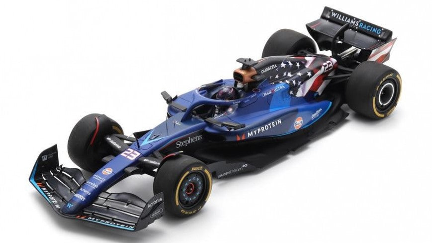 MODELLINO IN SCALA Spark Model COMPATIBILE CON WILLIAMS FW45 N.23 USA GP 2023 A.ALBON 1:18 MODEL SCALE 18S964 241217