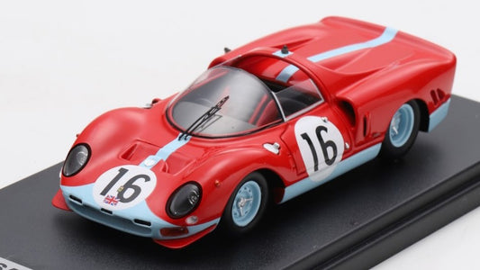 MODELLINO IN SCALA Looksmart COMPATIBILE CON FERRARI 365 P2 N.16 LE MANS 1966 R.ATTWOOD-D.PIPER 1:43 MODEL SCALE LSLM134 241220