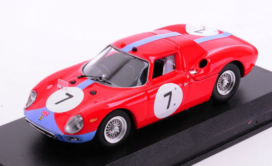 MODELLINO IN SCALA Best Model COMPATIBILE CON FERRARI 250 LM N.7 WINNER 12 H REIMS 1964 GRAHAM HILL-J.BONNIER 1:43 MODEL SCALE BT9866 241220