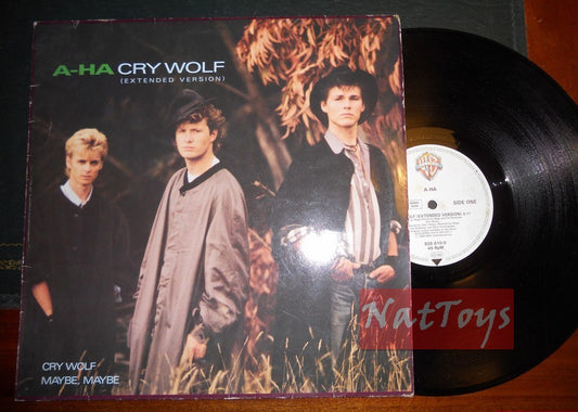 12" 33 A-ha CRY WOLF/MAYBE, MAYBE (Germany 1986, WARNER BROS. 920 610-0) - EX/EX