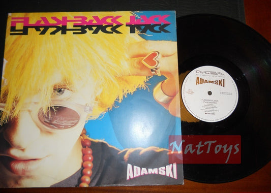 12" 33 Adamski FLASHBACK JACK/NYCNRG (USA 1990 MCA RECORDS MCAT 1459) - EX/EX