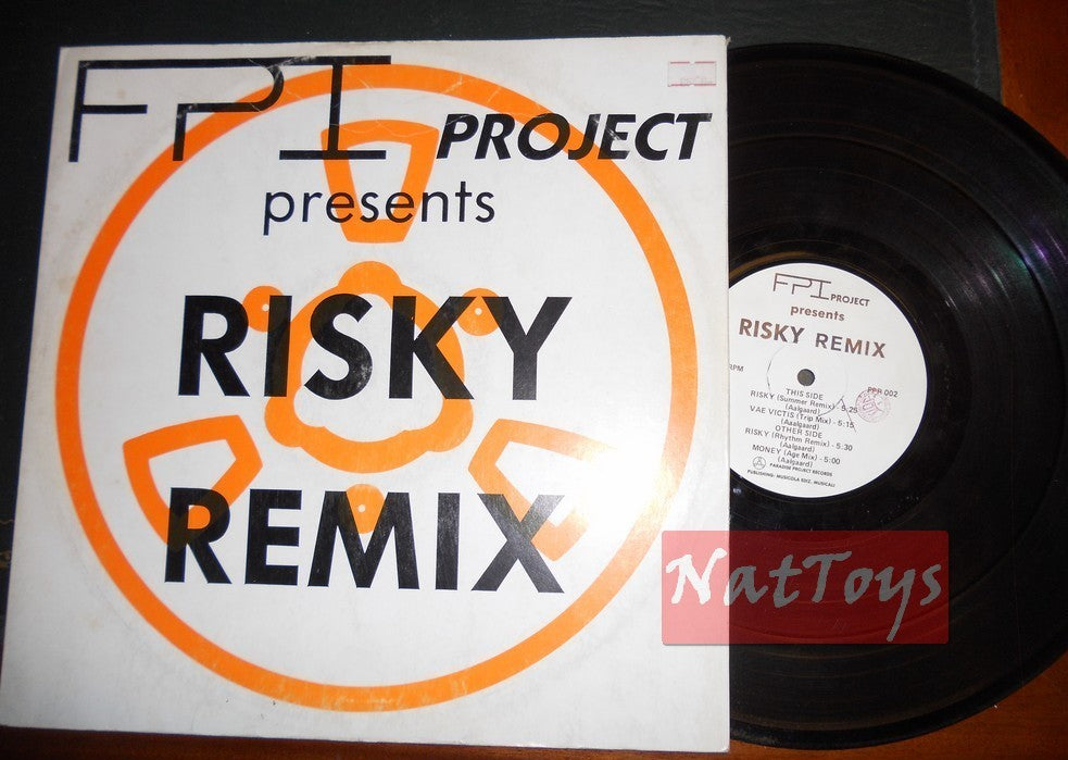 12" 33 FPI Project RISKY REMIX (Italy, PARADISE PROJECT RECORDS PPR 002) - VG/VG