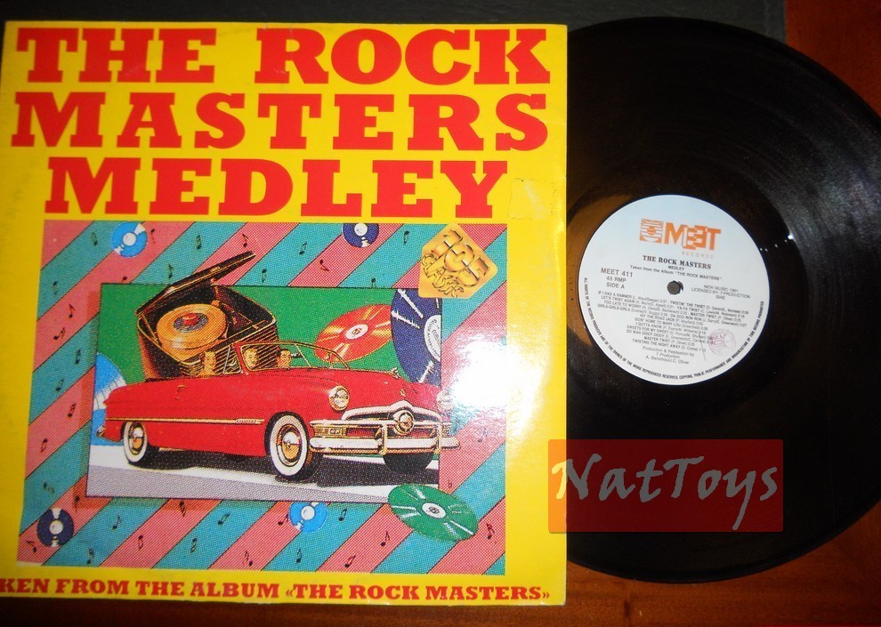 12" 33 RPM A. Benichou/JC Oliver THE ROCK MASTERS MEDLEY 1991 MEET 411 VG/EX