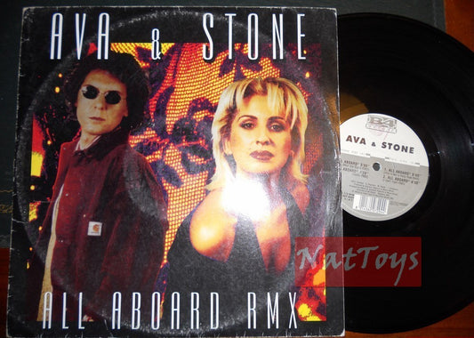 12" 33 GIRI Ava & Stone ALL ABOARD - REMIXES (Italy 1994, BEF 4029) - VG/EX