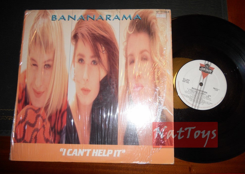 12" 33 GIRI Bananarama I CAN'T HELP IT/MR. SLEAZE (U.S.A. 1987, 886 212-1) EX/EX