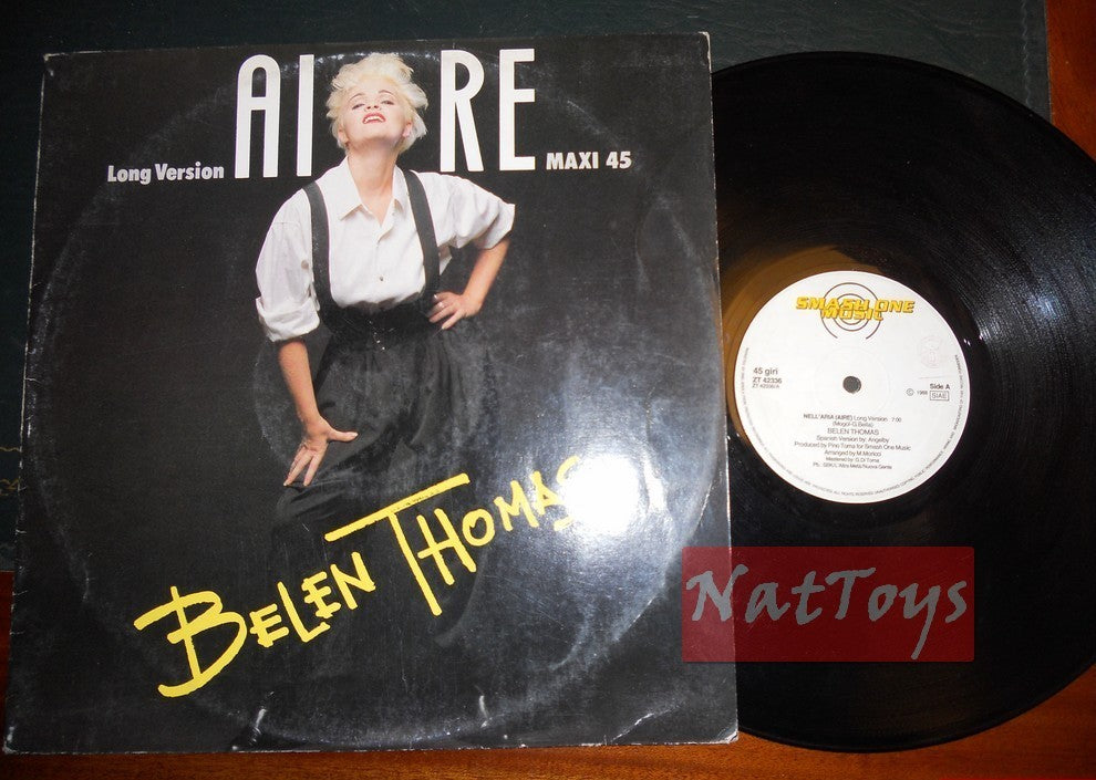 12" 33 GIRI Belen Thomas AIRE - LONG VERSION (Italy 1988, ZT 42336) - VG/VG