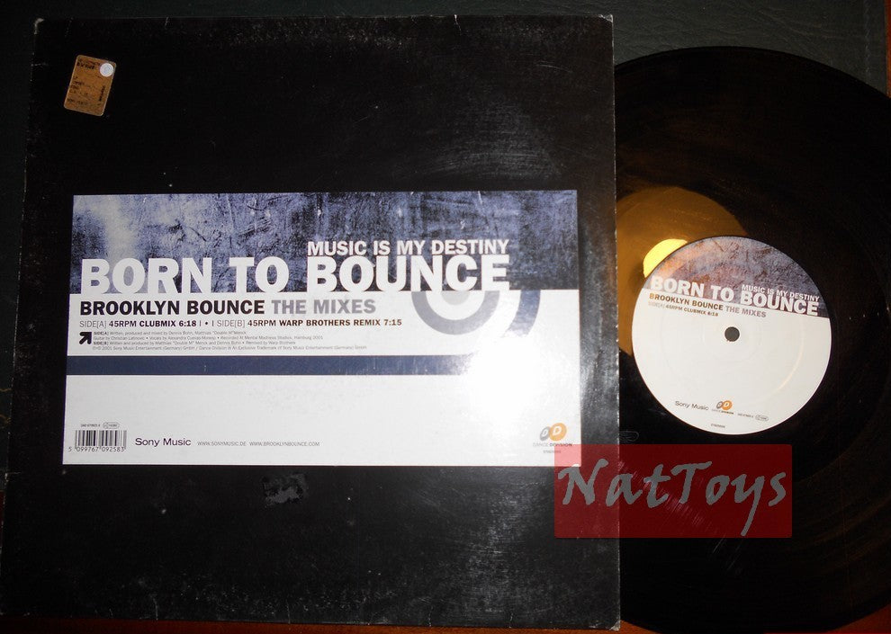 12" 33 GIRI Broklyn Bounce BORN TO BOUNCE - THE MIXES (2001, DAD 670925 8) EX/EX