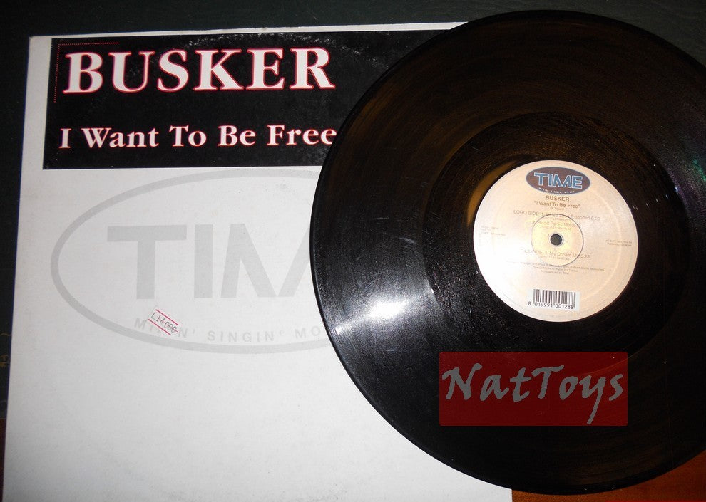 12" 33 GIRI Busker I WANT TO BE FREE (Italy 1999, TIME 152) - VG/VG