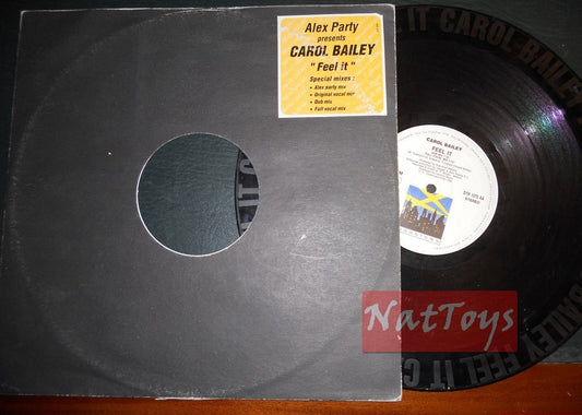 12" 33 GIRI Carol Bailey FEEL IT (Italy 1994, DOWNTOWN DTR 1075) - VG/VG