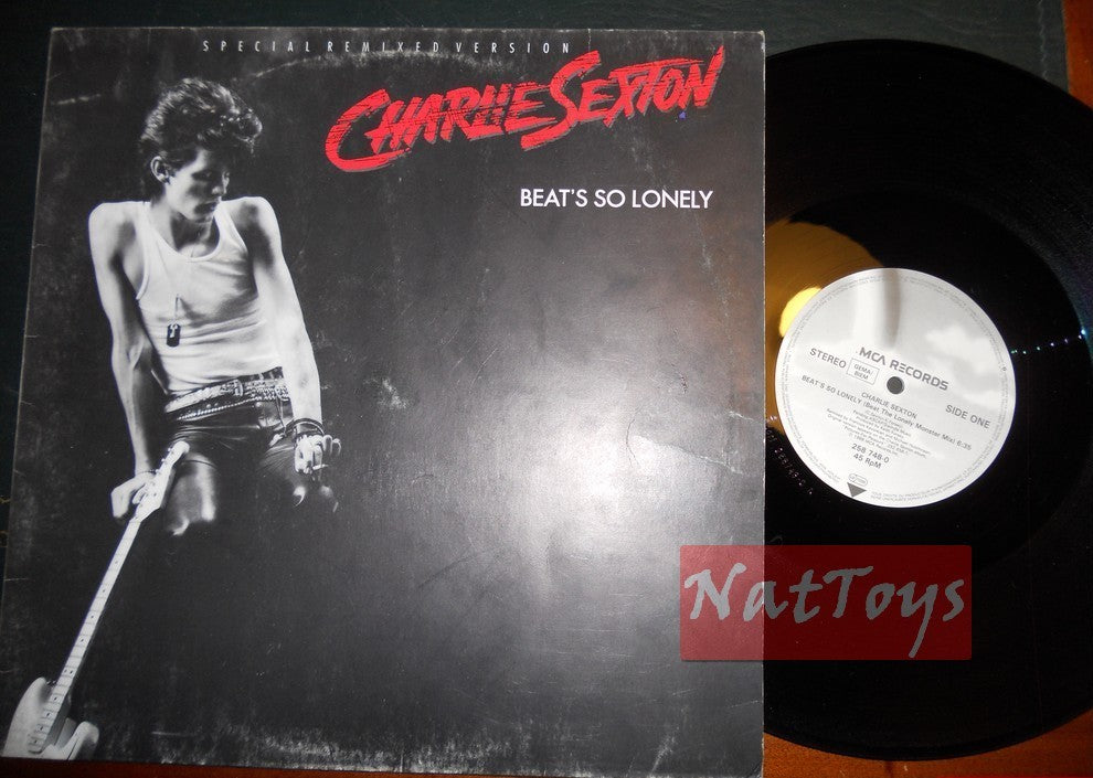 12" 33 GIRI Charlie Sexton BEAT'S SO LONELY (1986 MCA RECORDS 258 748-0) - EX/EX